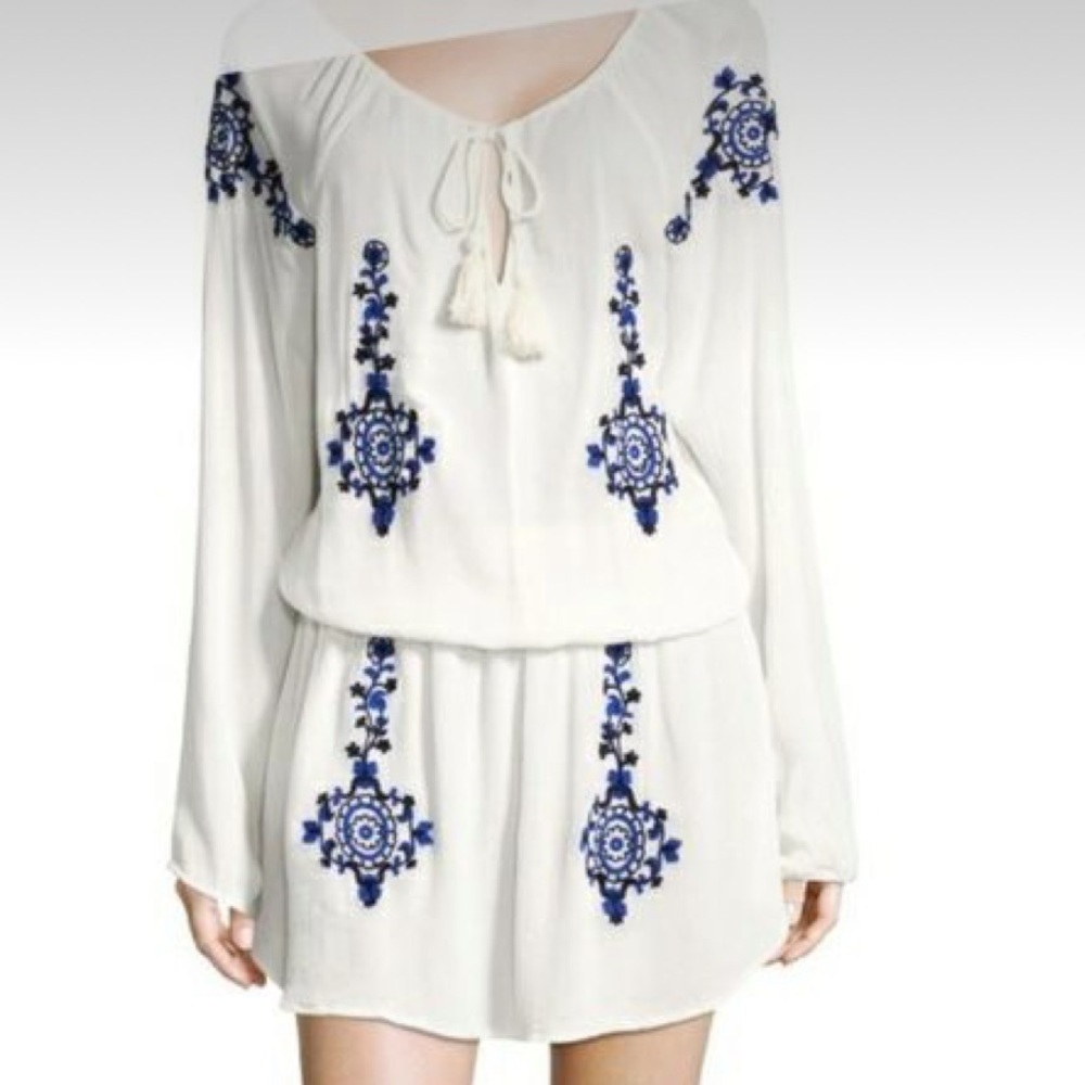 OndadeMar Tassels Embroidered Blousson Dress (25)